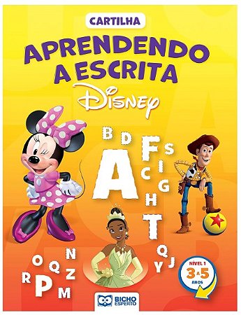Cartilha Aprendendo a Escrita Disney - 3 a 5 Anos