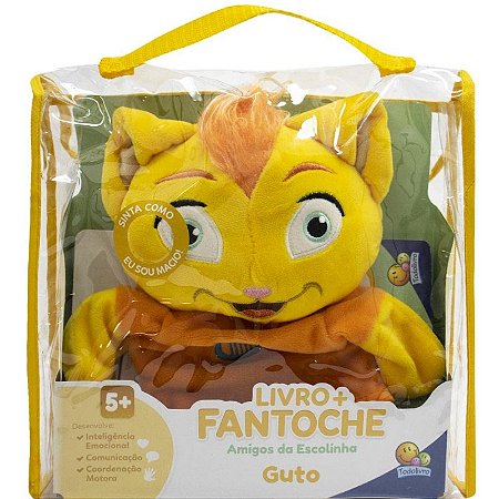 Livro + Fantoche Amigos da Escolinha: Guto, no Ritmo da Alegria (escolinha