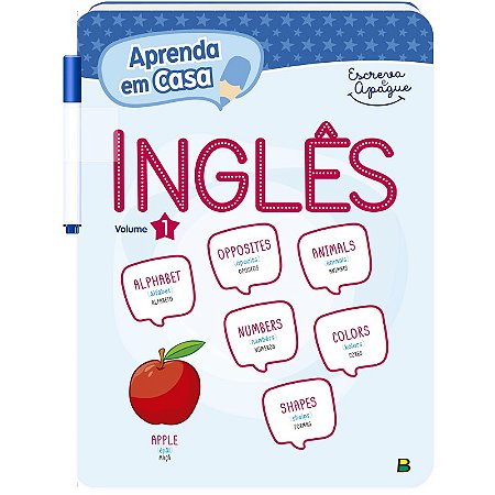 Aprenda em Casa - Escreva e Apague: Ingles - Vol 1