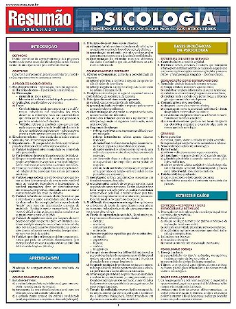 Psicologia - Colecao Resumao