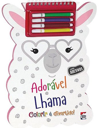 Colorir e Divertido! Adoravel Lhama