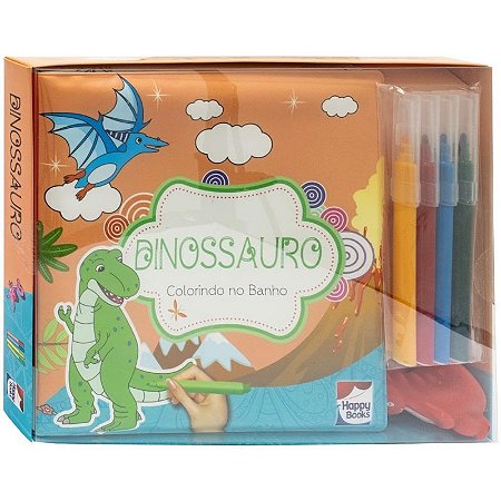 Colorindo no Banho: Dinossauro