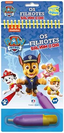 Livro Aquabook Patrulha Canina - os Filhotes Salvam o Dia