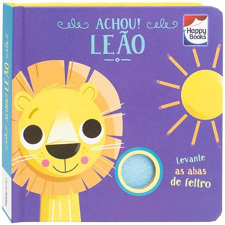 Esconde-esconde com Feltros: Achou! Leao