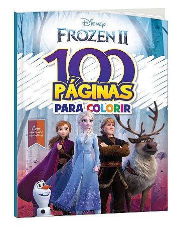 100 Paginas p Colorir Disney Frozen 2