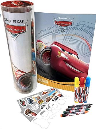 Disney: Tubo Historias e Colorir - Carros 3