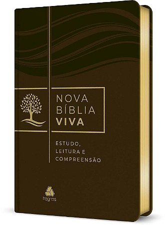 Nova Biblia Viva: Estudo, Leitura Compre. - Marrom