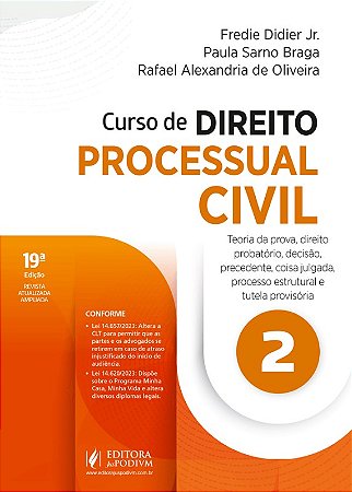 Curso de Direito Processual Civil - V.2 - Teoria da Prova, Direito Probator