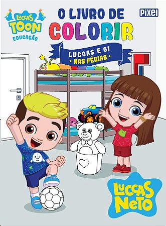 Livro de Colorir Luccas e Gi Nas Ferias, O
