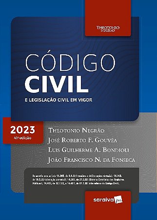 Codigo Civil e Legislacao Civil em Vigor