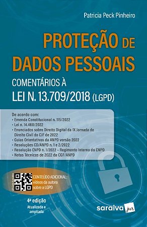 Protecao de Dados Pessoais: Comentarios a Lei N. 13709/2018 (lgpd)