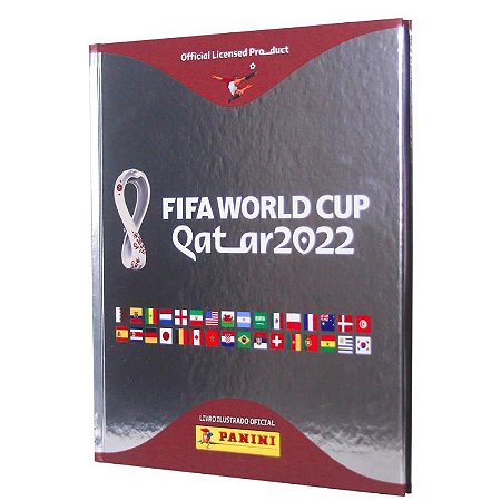 álbum Capa Dura Prata Copa do Mundo Qatar 2022