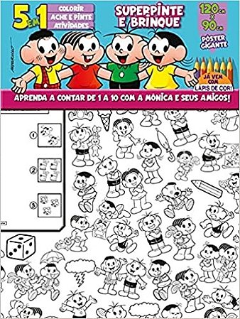 Turma da Mônica Super Pinte e Brinque