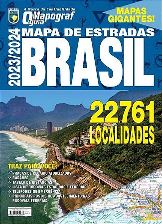 Guia Mapograf Mapa de Estradas Brasil 2023/2024 - Gigante