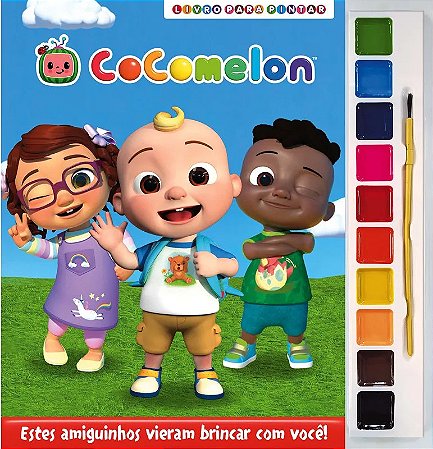 Cocomelon Livro para Pintar com Aquarela
