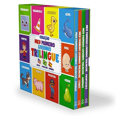 Colecao Meu Primeiro Livrinho Trilingue - Box com 4 Livrinhos