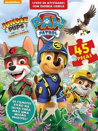 Patrulha Canina Livro de Atividades com Quebra-cabeca