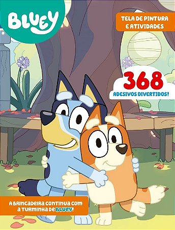 Bluey Livro Tela de Pintura e Atividades
