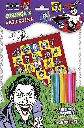 Coringa e Arlequina - Diversao para Colorir