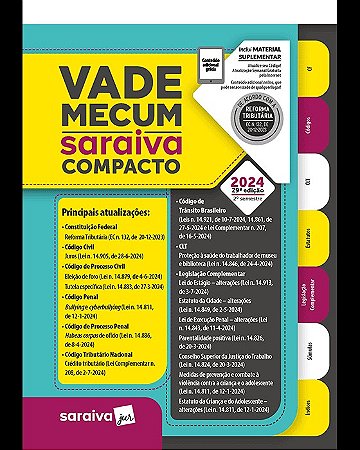 Vade Mecum Saraiva Compacto - 29 Edicao 2024