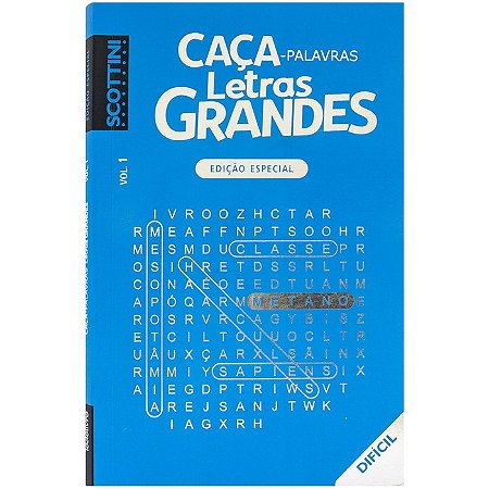 Scottini Touch: Caca-palavras Letras Grandes Dificil V1