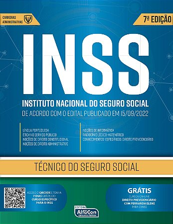 Tecnico do Seguro Social Inss: Edital 2022