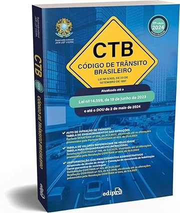 Codigo de Transito Brasileiro 2024 -ctb: Lei n 9.503, de 23 de Setembro de