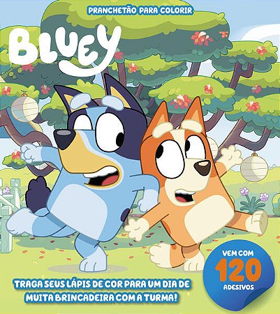 Bluey Pranchetao para Colorir
