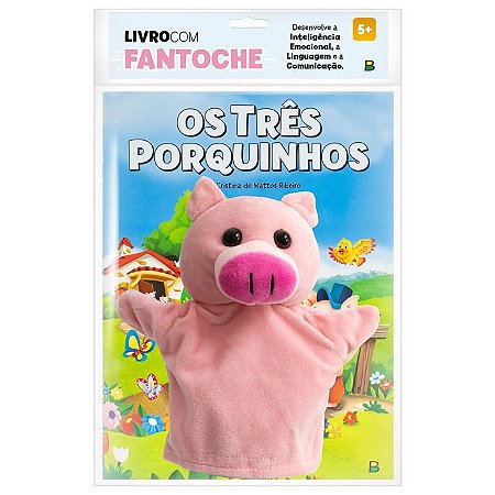 Livro com Fantoche: os Tres Porquinhos