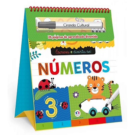 Livro Escreva e Apague Numeros