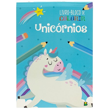 Livro-bloco de Colorir: Unicornios