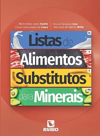Listas de Alimentos Substitutos para Minerais