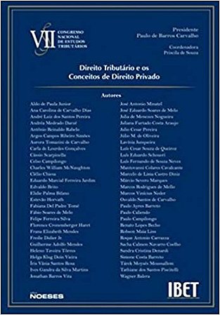 Vii Congresso Nacional de Estudos Tributarios