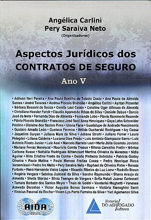 Aspectos Juridicos dos Contratos de Seguro - Ano V