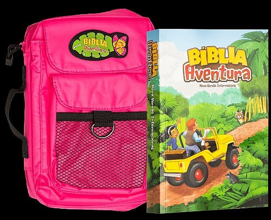 Bíblia Aventura, NVI - Capa Especial Com Bolsa Rosa