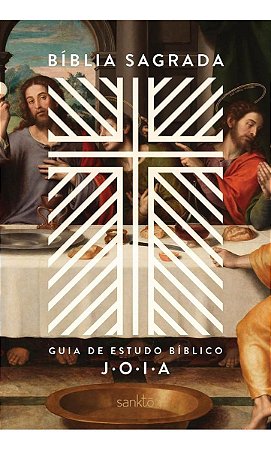 Bíblia NVT Com Guia de Estudo Bíblico J.O.I.A. - Capa Ceia