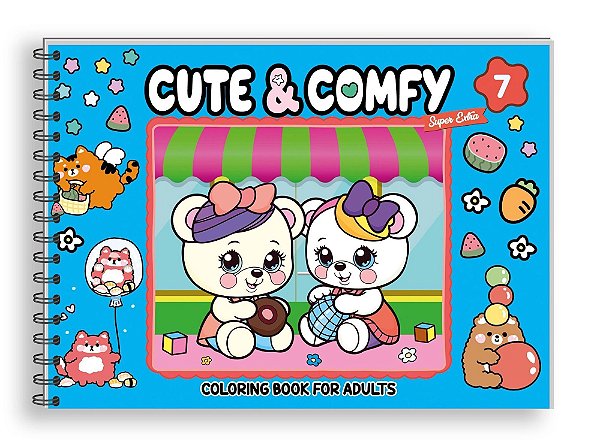 Cute & Comfy Super Extra - Edição 07 - Livro de Colorir Adulto -