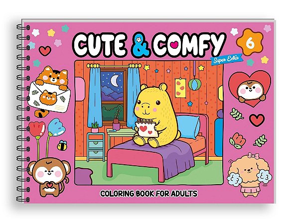 Cute & Comfy Super Extra - Edição 06 - Livro de Colorir Adulto