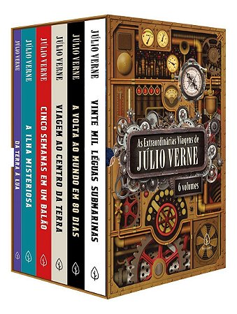 As Extraordinárias Viagens De Júlio Verne - Box Com 6 Títulos