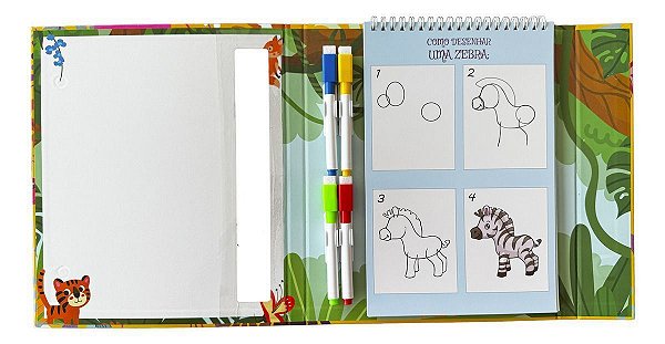 Escreva e Apague - Desenhando os Animais da Floresta