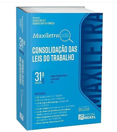 Consolidacao Das Leis Do Trabalho Colecao Maxiletra -31Ed/25