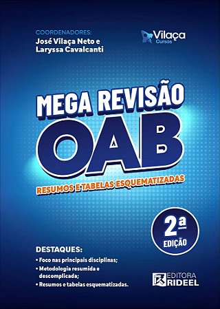 Mega Revisão Oab – Resumos e Tabelas Esquematizadas