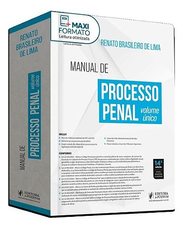 Manual De Processo Penal  - Volume Único (2025)