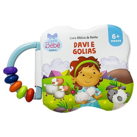 Livro Bíblico de Banho - Davi e Golias