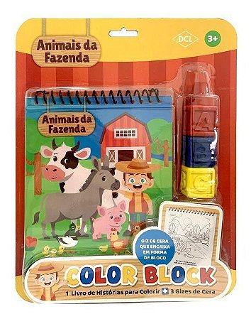 Color Block - Animais da Fazenda