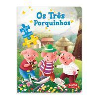 Os Três Porquinhos:livro Com Quebra Cabeça