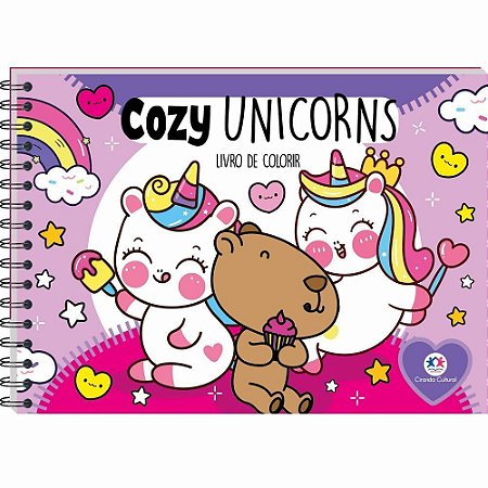 Cozy Unicorns - Livro De Colorir