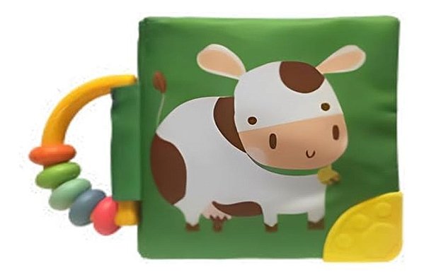Meu livro macio com chocalho e mordedor - Vaca