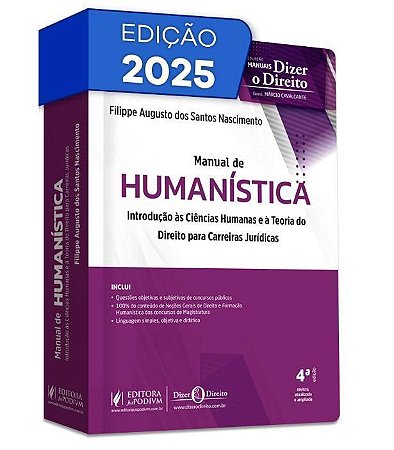 Manual De Humanística - Introdução Às Ciências Humanas e à Teoria Do Direito Para Carreiras Jurídica