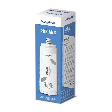 Filtro Refil PRÉ-AB3 p/ IBBL Compatível com purificadores  PDF100 PDF300 PDF300-2T Smart-H2O PFN2000